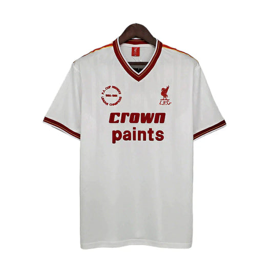 Man's Jersey Retro Liverpool Branca - 1985/1986