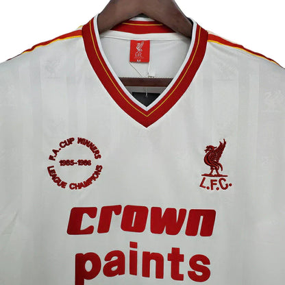 Man's Jersey Retro Liverpool Branca - 1985/1986
