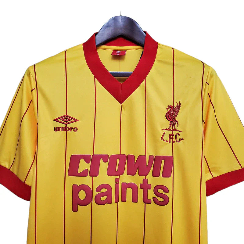 Man's Jersey Retro Liverpool Amarela - 1984