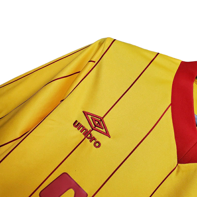 Man's Jersey Retro Liverpool Amarela - 1984